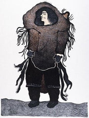 THE OUTCAST - Northern Expressions | Pitaloosie Saila - Print | | Canadian Indigenous & Inuit Art