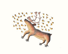 Summer Buzz - Northern Expressions | Cee Pootoogook - Print | | Canadian Indigenous & Inuit Art