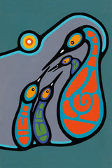 Family Teaching I - Northern Expressions | Bruce Morrisseau - Print | | Canadian Indigenous & Inuit Art