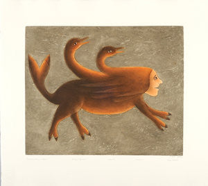TRANSFORMATION IN FLIGHT - Northern Expressions | Mary Pudlat - Print | | Canadian Indigenous & Inuit Art