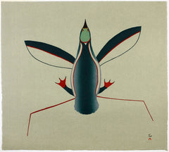 HESITANT BIRD - Northern Expressions | Ohotaq Mikkigak - Print | | Canadian Indigenous & Inuit Art