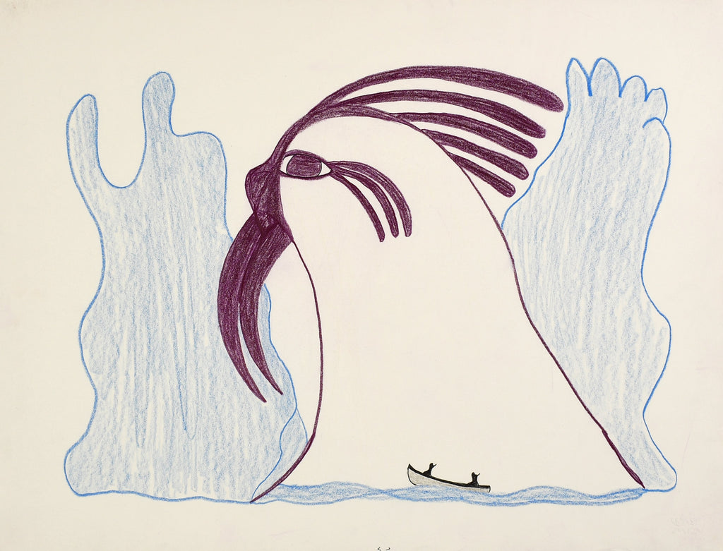 Untitled drawing by Pudlo Pudlat - Northern Expressions | Pudlo Pudlat - Drawing | | Canadian Indigenous & Inuit Art