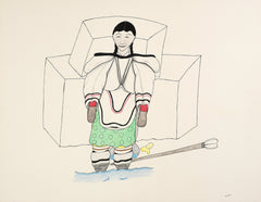 Untitled drawing by Napatchie Pootoogook - Northern Expressions | Napatchie Pootoogook - Drawing | | Canadian Indigenous & Inuit Art