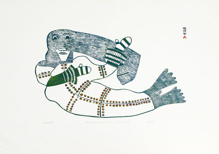 SEAMAIDEN - Northern Expressions | Pudlo Pudlat - Print | | Canadian Indigenous & Inuit Art