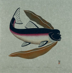 THE KELP COLLECTOR - Northern Expressions | Qavavau Manumie - Print | | Canadian Indigenous & Inuit Art