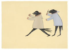 THE CHASE - Northern Expressions | Ohotaq Mikkigak - Print | | Canadian Indigenous & Inuit Art