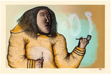 SMOKE RINGS - Northern Expressions | Pitaloosie Saila - Print | | Canadian Indigenous & Inuit Art