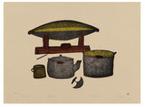 CAMP KITCHEN - Northern Expressions | Pitaloosie Saila - Print | | Canadian Indigenous & Inuit Art