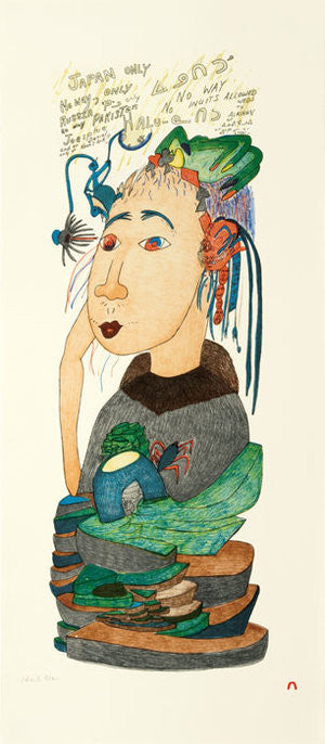 EXOTIC WOMAN - Northern Expressions | Shuvinai Ashoona - Print | | Canadian Indigenous & Inuit Art