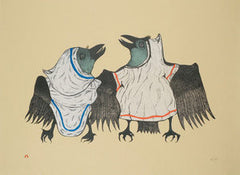 RAVENS' REEL - Northern Expressions | Pitaloosie Saila - Print | | Canadian Indigenous & Inuit Art
