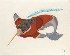 NARWHAL SPIRIT - Northern Expressions | Tim Pitsiulak - Print | | Canadian Indigenous & Inuit Art