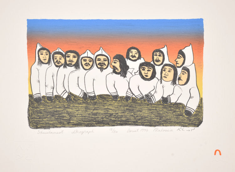 SIKUSILAMEOT (PEOPLE FROM SOUTH BAFFIN) - Northern Expressions | Pitaloosie Saila - Print | | Canadian Indigenous & Inuit Art