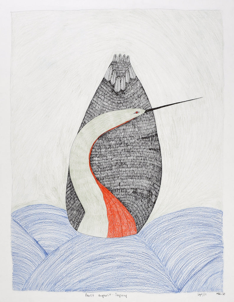 Paocit Quqaurit- Qaqsauq - Northern Expressions | Ningiukulu Teevee - Drawing | | Canadian Indigenous & Inuit Art