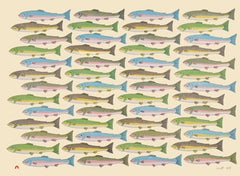 Counting Char - Northern Expressions | PAUOJOUNGIE SAGGIAK - Print | | Canadian Indigenous & Inuit Art