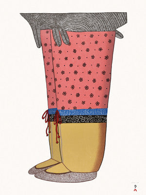 My New Boots - Northern Expressions | Ningeokuluk Teevee - Print | | Canadian Indigenous & Inuit Art
