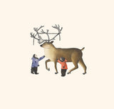 Caribou Rescue - Northern Expressions | Qavavau Manumie - Print | | Canadian Indigenous & Inuit Art