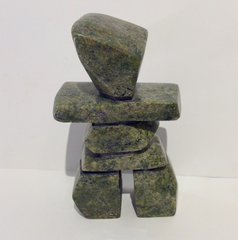 Inukshuk, - Northern Expressions | Mathewsie Oshutsiaq - Carving | | Canadian Indigenous & Inuit Art