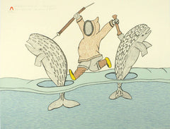 TUNGAAK AND ALUNGUAT - Northern Expressions | Soroseelutu Ashoona - Print | | Canadian Indigenous & Inuit Art