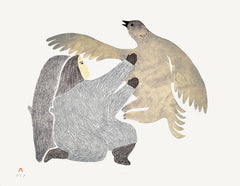 ILLUSIVE BIRD - Northern Expressions | Pitaloosie Saila - Print | | Canadian Indigenous & Inuit Art