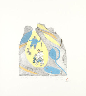 UP THE VALLEY - Northern Expressions | Tukikie Alamik - Print | | Canadian Indigenous & Inuit Art