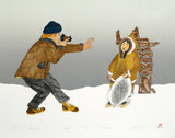 The First Tourist - Northern Expressions | Kananginak Pootoogook - Print | | Canadian Indigenous & Inuit Art