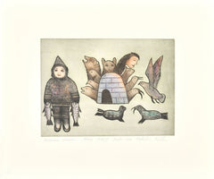 FISHERMAN'S DILEMMA - Northern Expressions | Nikotai Mills - Print | | Canadian Indigenous & Inuit Art