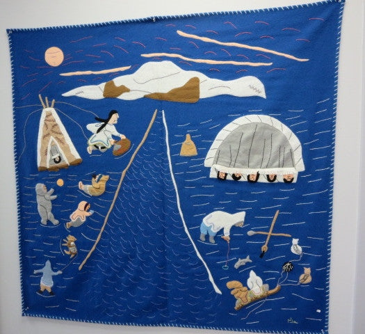 Handmade Inuit Wall Hanging - Northern Expressions | Simona Scottie - Gift | | Canadian Indigenous & Inuit Art