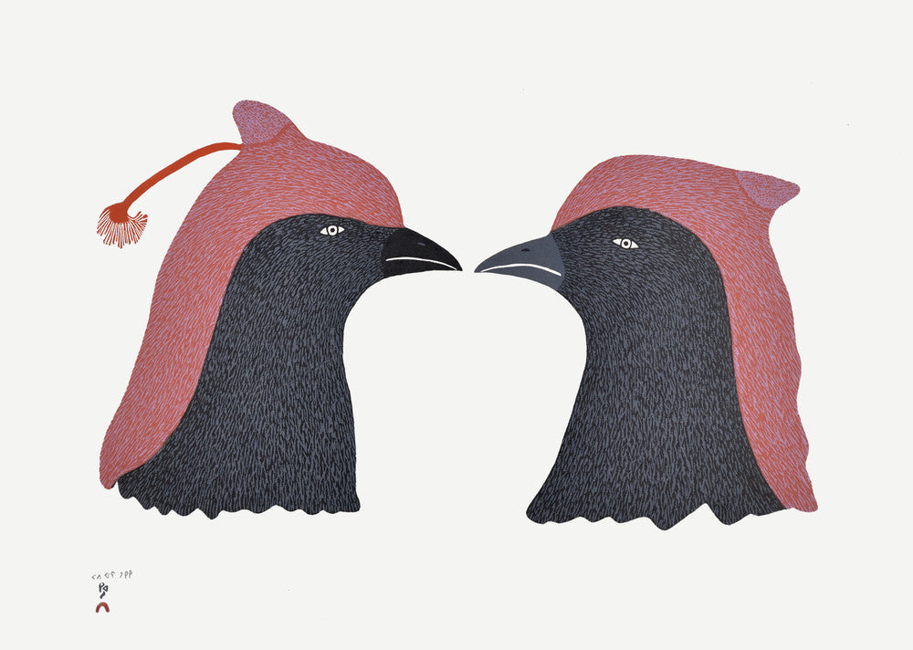 Papiara Tukiki (Crested Ravens) - Northern Expressions | Papiara Tukiki - Print | | Canadian Indigenous & Inuit Art