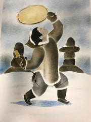 Drum Dance - Northern Expressions | Andrew Qappik - Print | | Canadian Indigenous & Inuit Art