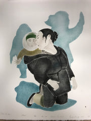 Close To Her - Northern Expressions | Andrew Qappik - Print | | Canadian Indigenous & Inuit Art