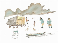 Spring Camp - Northern Expressions | Elisapee Ishulutaq - Print | | Canadian Indigenous & Inuit Art