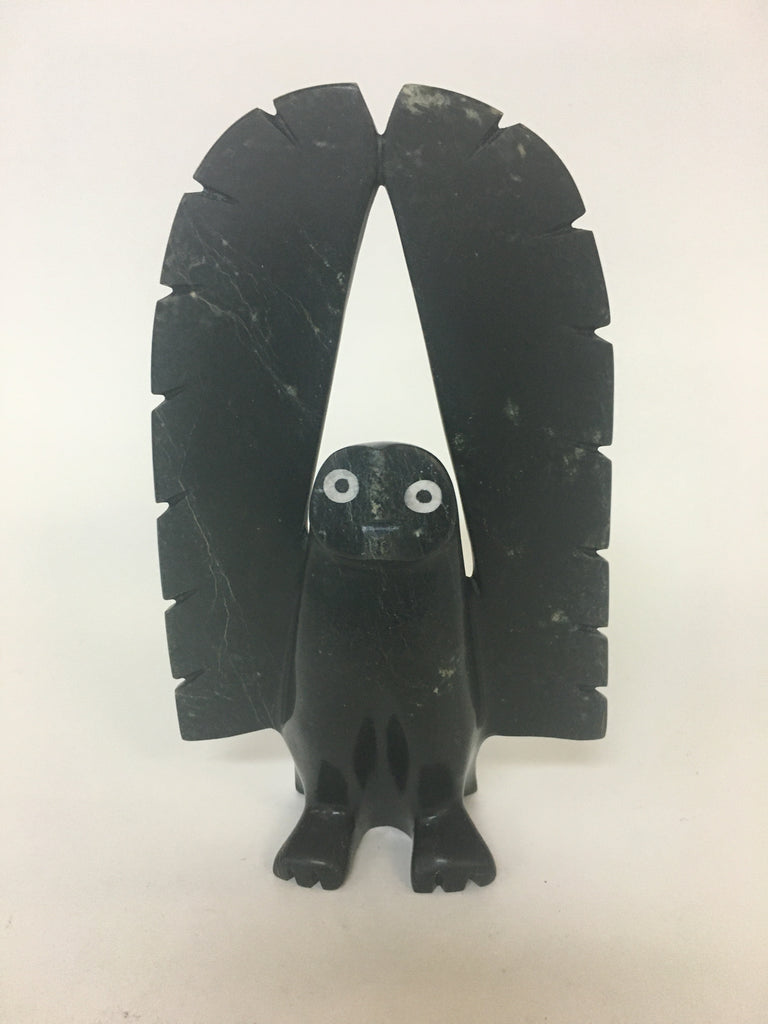 Owl - Northern Expressions | Adamie Qaumagiaq - Carving | | Canadian Indigenous & Inuit Art