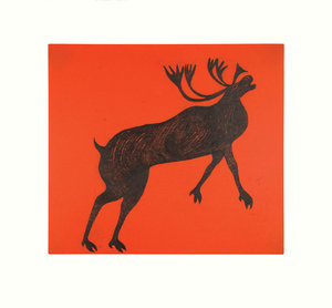 Rearing Caribou - Northern Expressions | QUVIANAQTUK PUDLAT - Print | | Canadian Indigenous & Inuit Art