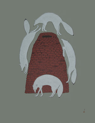 Sly Foxes - Northern Expressions | QUVIANAQTUK PUDLAT - Print | | Canadian Indigenous & Inuit Art