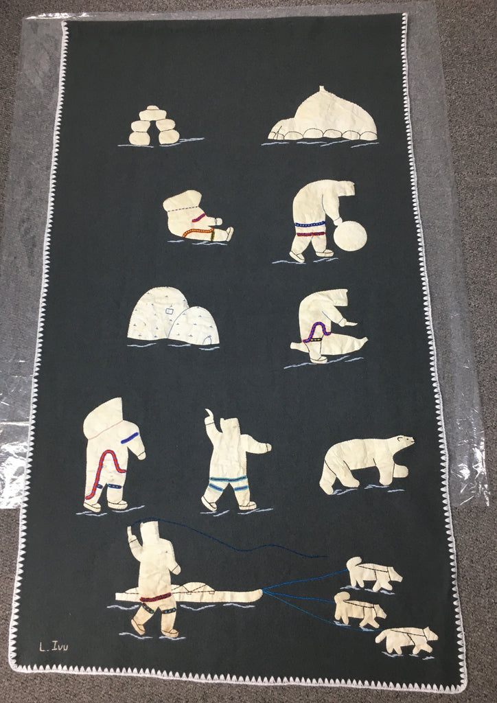 Inuit Handmade Wall Hanging - Northern Expressions | Lucy Angoyuaq - Gift | | Canadian Indigenous & Inuit Art
