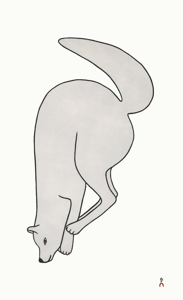 Leaping Fox - Northern Expressions | PAUOJOUNGIE SAGGIAK - Print | | Canadian Indigenous & Inuit Art