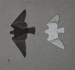 Aerial Pursuit - Northern Expressions | Johnny Pootoogook - Print | | Canadian Indigenous & Inuit Art