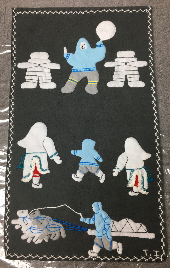 Inuit Handmade Wall Hanging - Northern Expressions | Theresa Ishalook - Gift | | Canadian Indigenous & Inuit Art