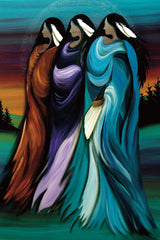 Three Sisters - Northern Expressions | Betty Albert - Print | | Canadian Indigenous & Inuit Art