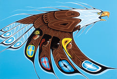 On Eagle’s Wings - Northern Expressions | Shelly Fletcher - Print | | Canadian Indigenous & Inuit Art