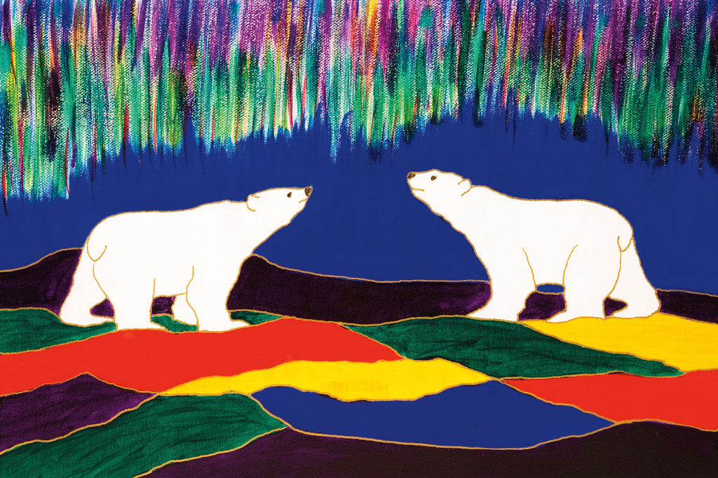 Sky Watchers - Northern Expressions | Dawn Oman - Print | | Canadian Indigenous & Inuit Art