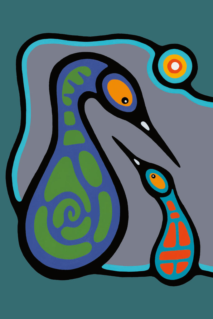 Family Teaching II - Northern Expressions | Bruce Morrisseau - Print | | Canadian Indigenous & Inuit Art